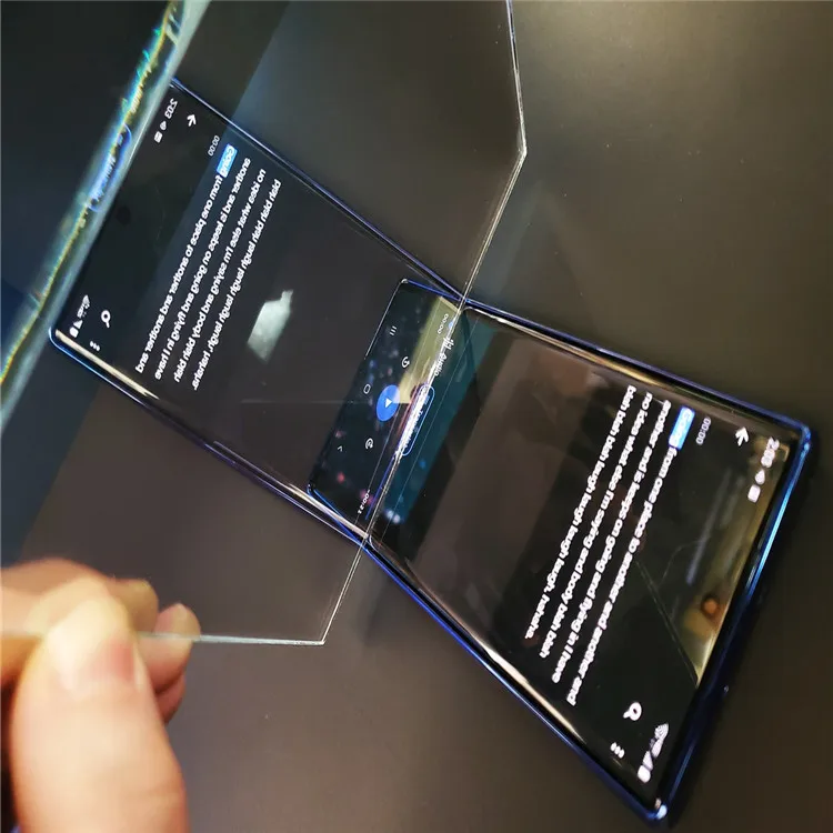 Professional Super Thin ultra clear one-way HD Beam splitter mirror tempered Glass for prompter Teleprompter