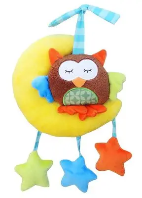 
cuddly animal clockwork music rattles toy plush bed bell hanging toy baby toys 