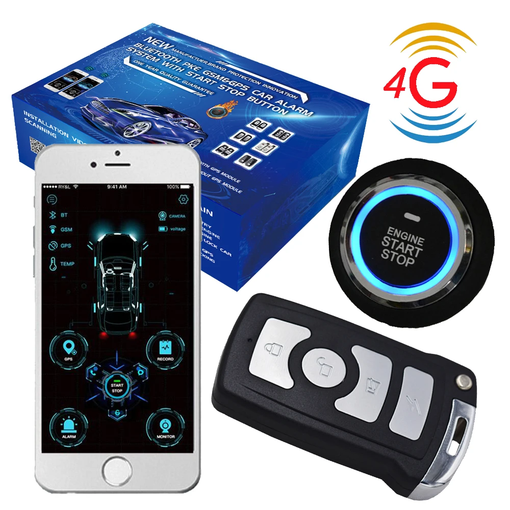 Cardot 4 г gps gsm дистанционный стартер старт стоп двигатель Smart Pke Автозапуск автосигнализации