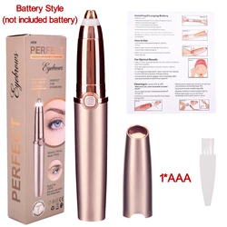Electric Eyebrow Trimmer Makeup Painless Eye Brow Epilator Mini Shaver Razors Portable Facial Hair Remover Women depilator new