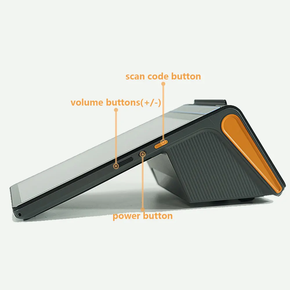 All in one machine pos printer 80mm thermal printing tablet for restaurant app like gloriafood loyverse