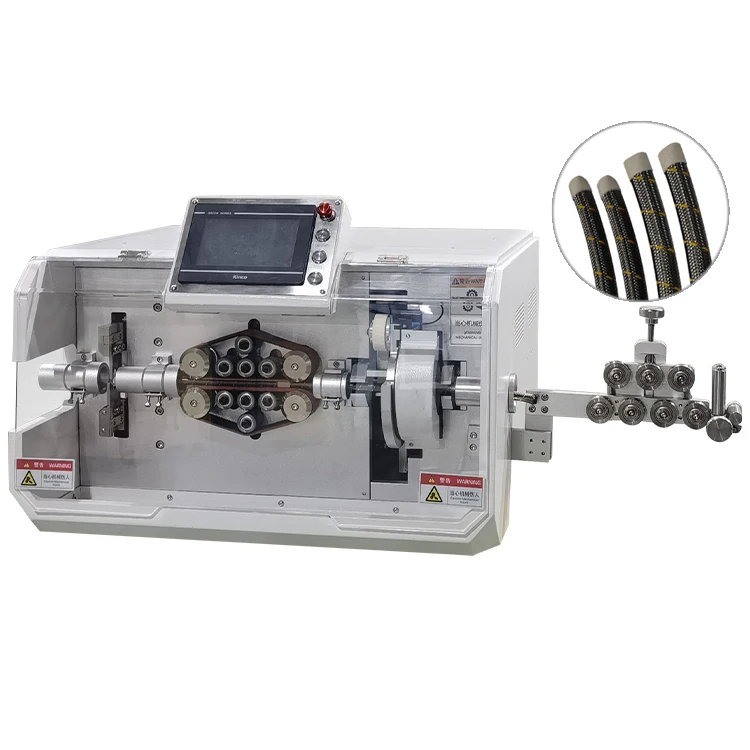 Automatic cutting wire wrapping machine cable harness wrap tape winding machine wire taping strapping tool for cable wire