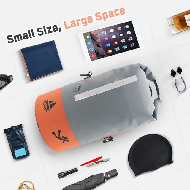Customized logo 10L 25L 40L Water proof Ocean pack dry bag foldable travel duffle bag for outdoor sporting