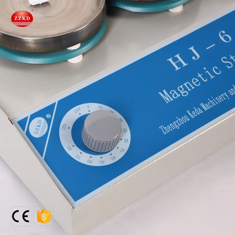 Lab Use Hot Plate HJ-6 Multipoint Magnetic Stirrer with Independent Heating and Stirring