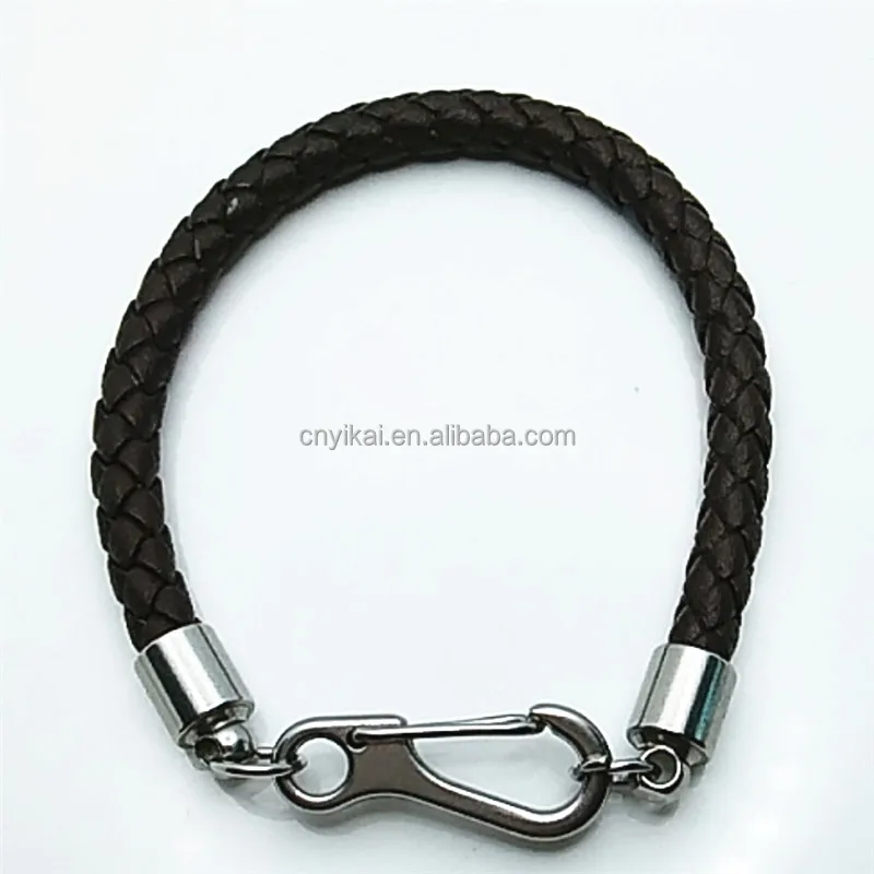 Customized size hot selling new simple stainless steel buckle bow fashion beach umbrella rope bracelet hand ornament rope craft