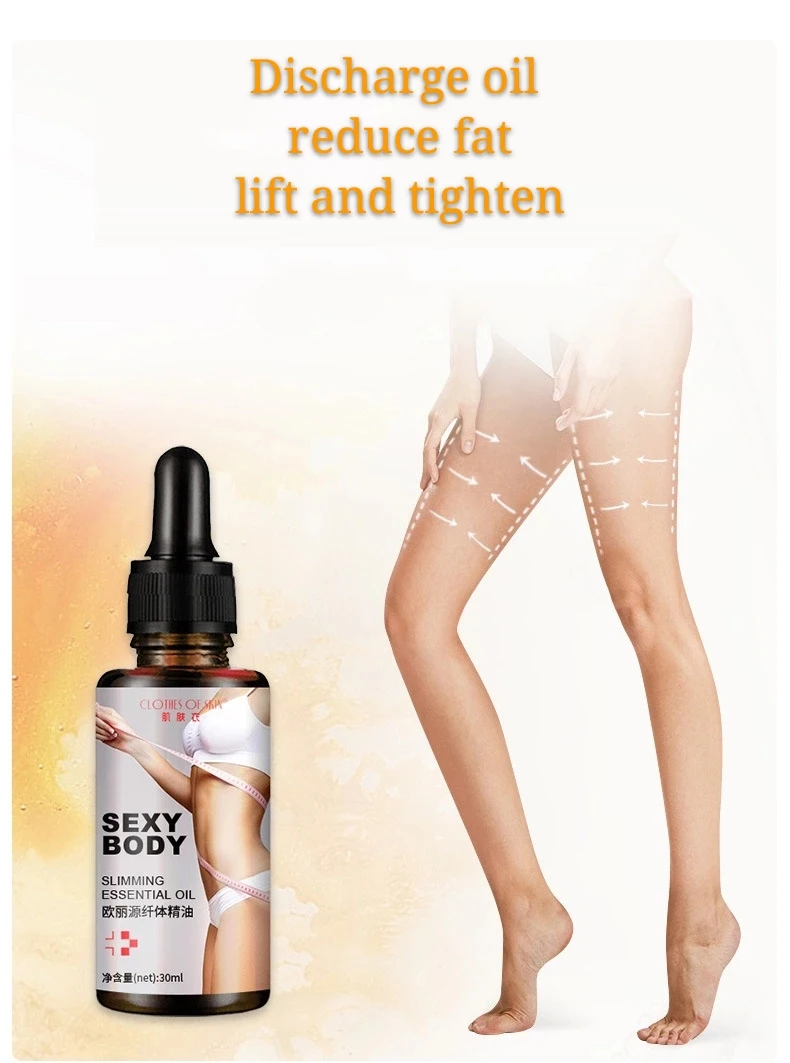 High Quality 100% Pure Fat Burning Weight Loss Slimming Essential Oil Private Label Body Slimming Massage Oil