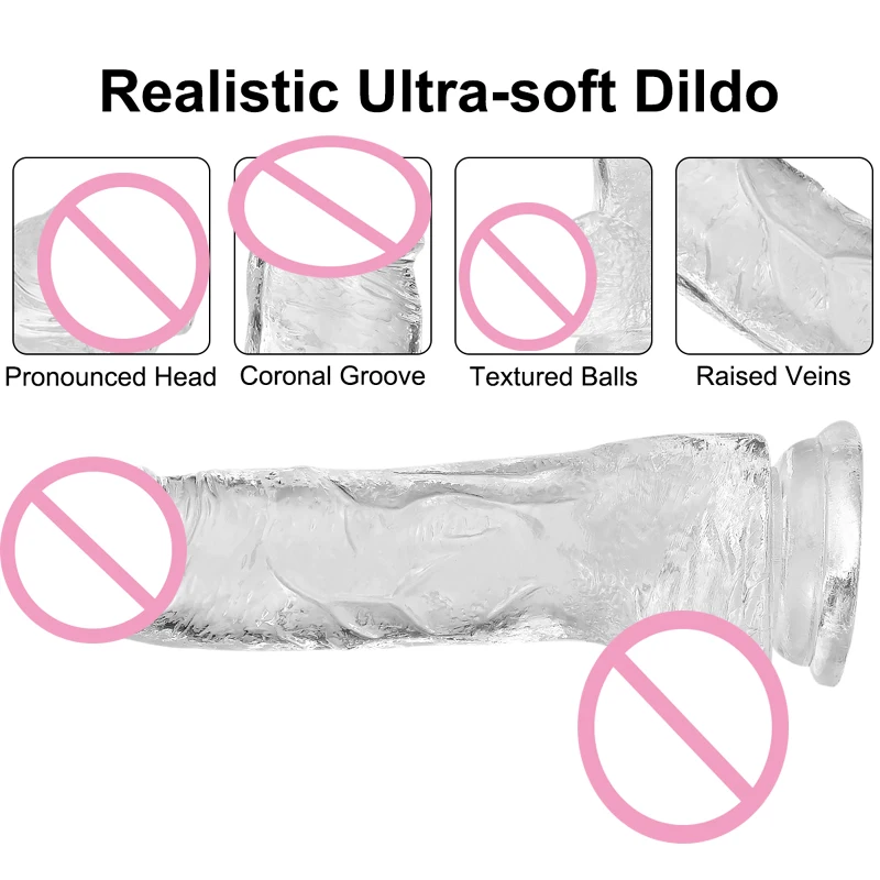 
Soft Grade Silicone Dildo Adult Product Sex Toys Dick Artificial Penis Realistic Dildo For Man And Women 