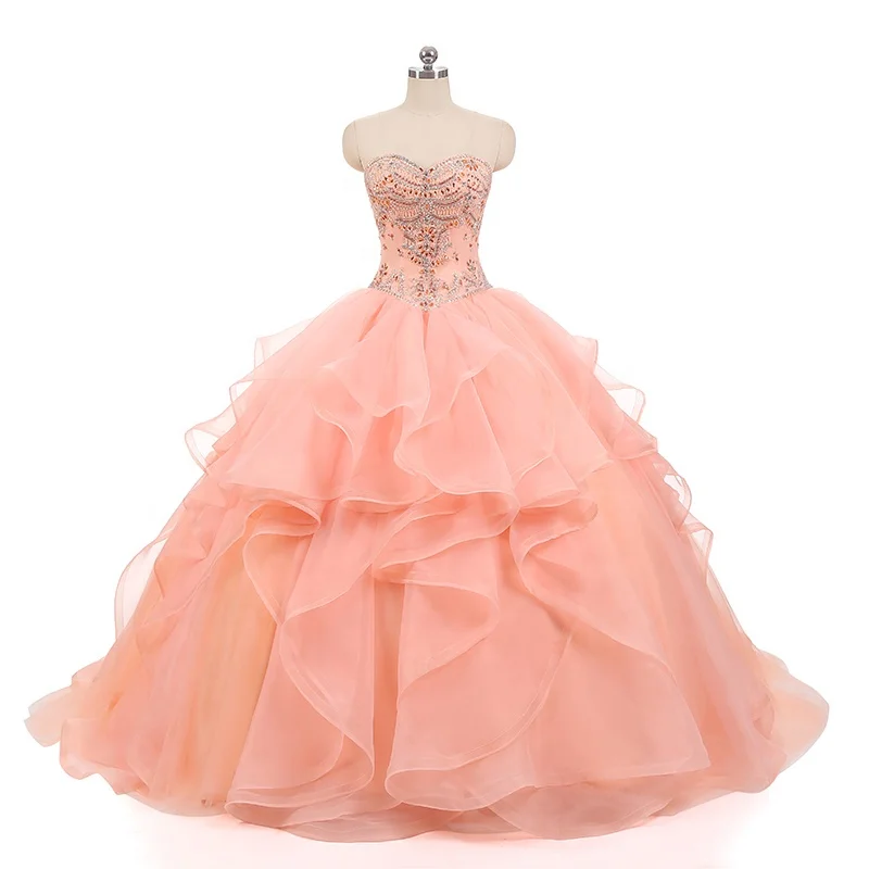 Jancember RL258 Sequins Party Sweetheart Cheap Evening Quinceanera Dresses