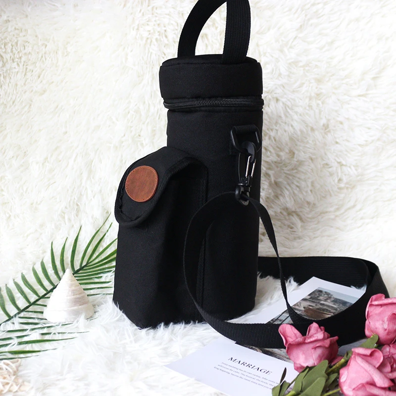 Wholesale Practical Polyester Water Bottle Bags Outdoor Travel Climbing Portable Water Bottle Bag Picnic Wine Bag