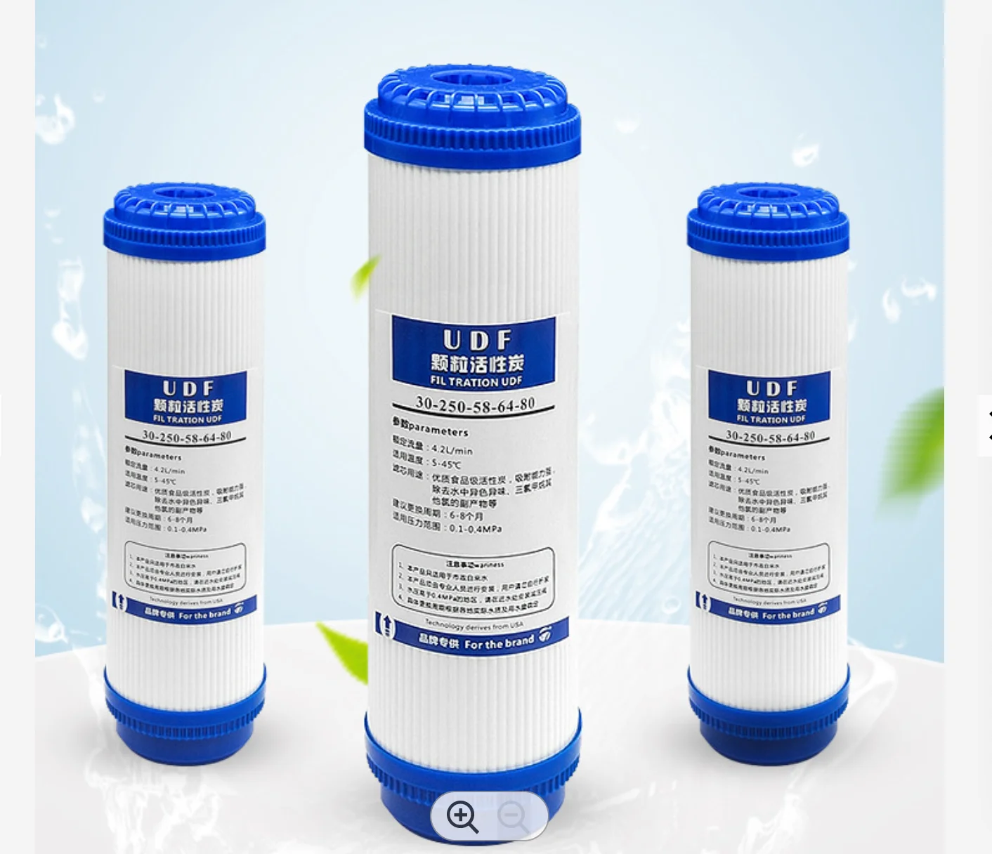UDF /GAC/CTO Activated Carbon Filter Cartridge For home water drinking system