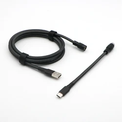Paracord and PET Double sleeved USB to Type-C Mechanical Keyboard cable With YC8 Aviator.