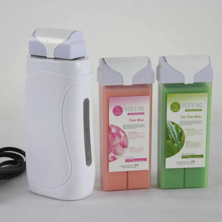 wholesale professional painless Hair Removal Empty Roll on Wax Cartridges Wax Roll-On Depilatory Heater