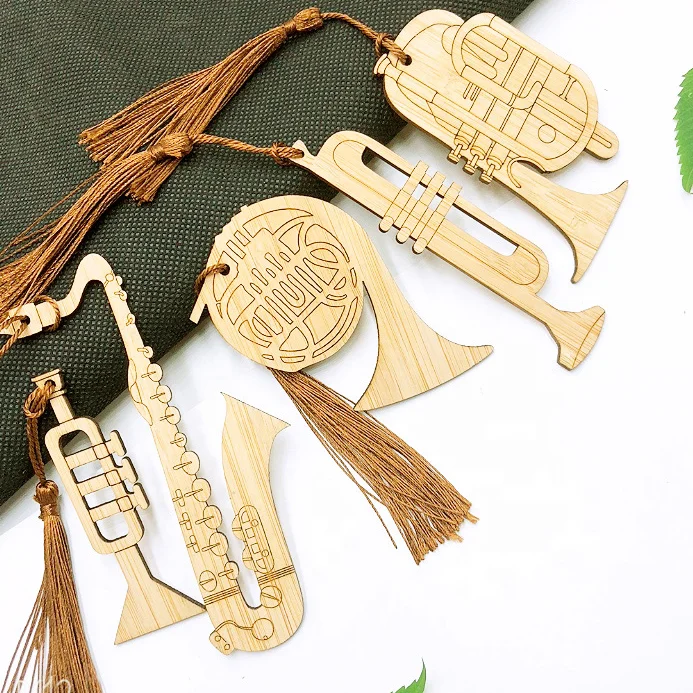 High-Grade Solid Chinese Bamboo Wood Bookmark With Tassels Bamboo Bookmarks With Gift Box for Women Men and Family