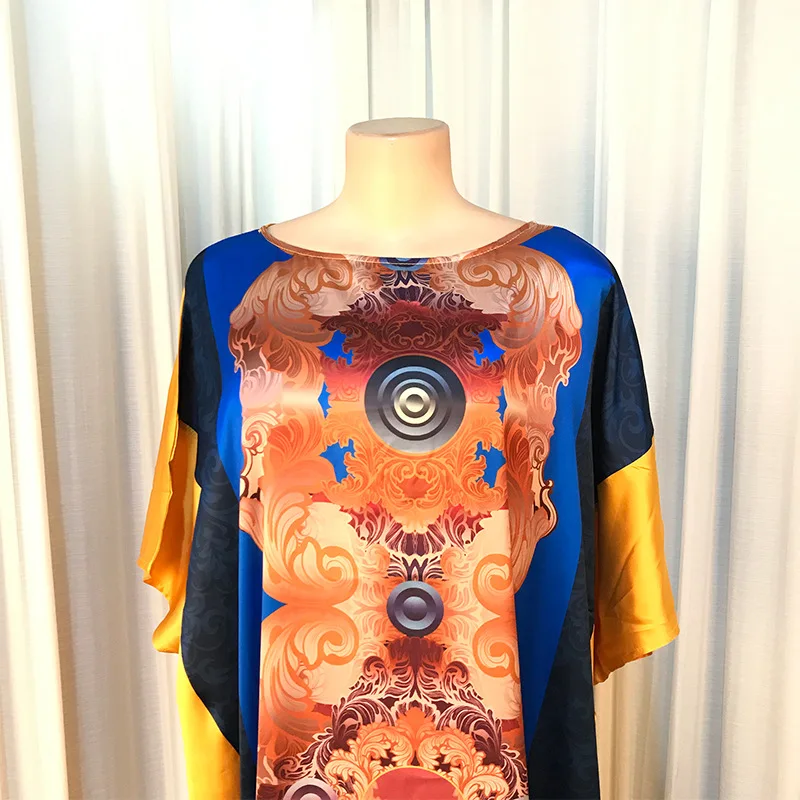 
African Print long Dress For Women Maxi Dresses Dashiki Robe Female African Clothes 