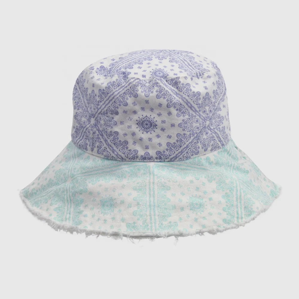 Summer Colorful Unisex Oversized Print Patchwork Bucket Hat