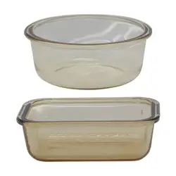New Design Worth buy Lunch Box With Bamboo Lid Clear Frost Transparent Glass Storage Food Container
