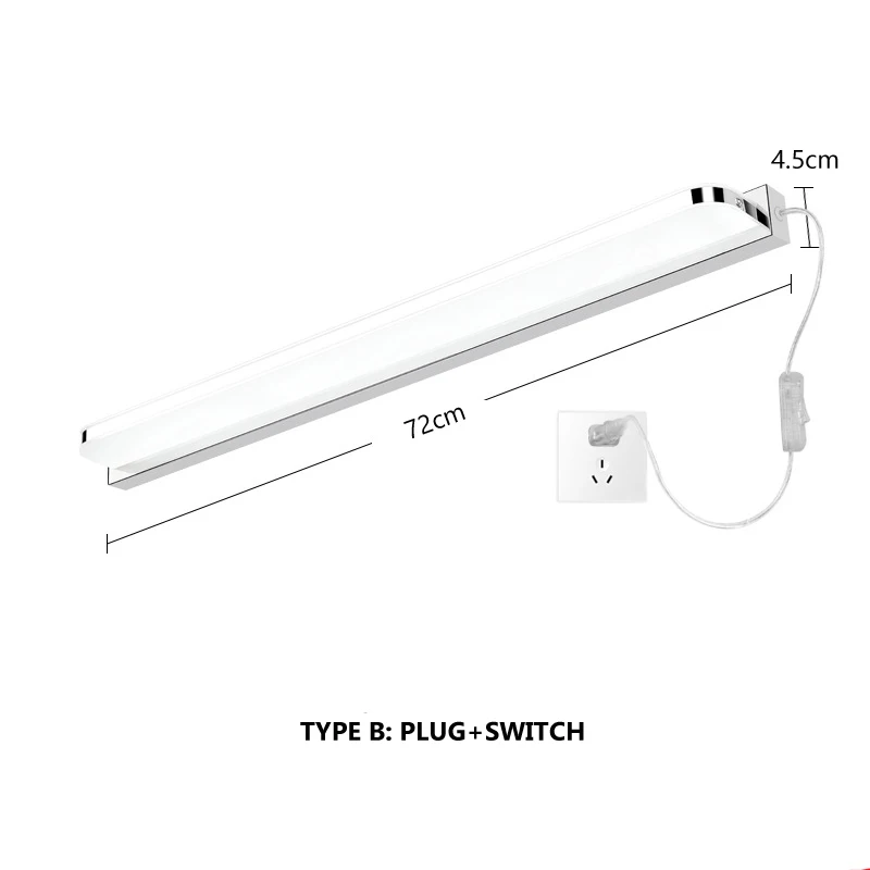 Modern Minimalism LED Vanity Light Fixture Simple Vanity Lights For Bathroom Dressing Room