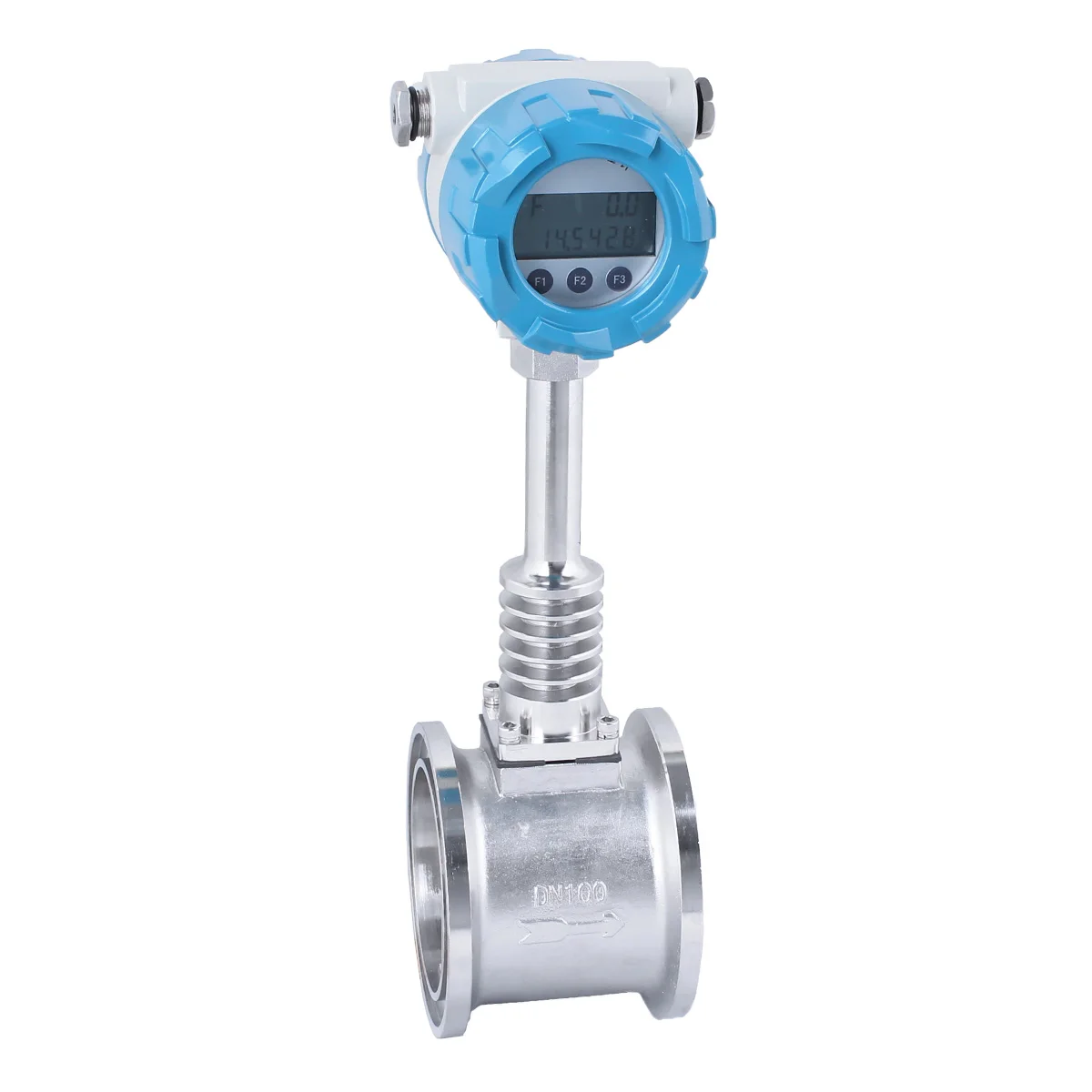 Factory price flow measurement vortex-flanged DN100 100-1000m3/h flanged type Vortex flowmeter price