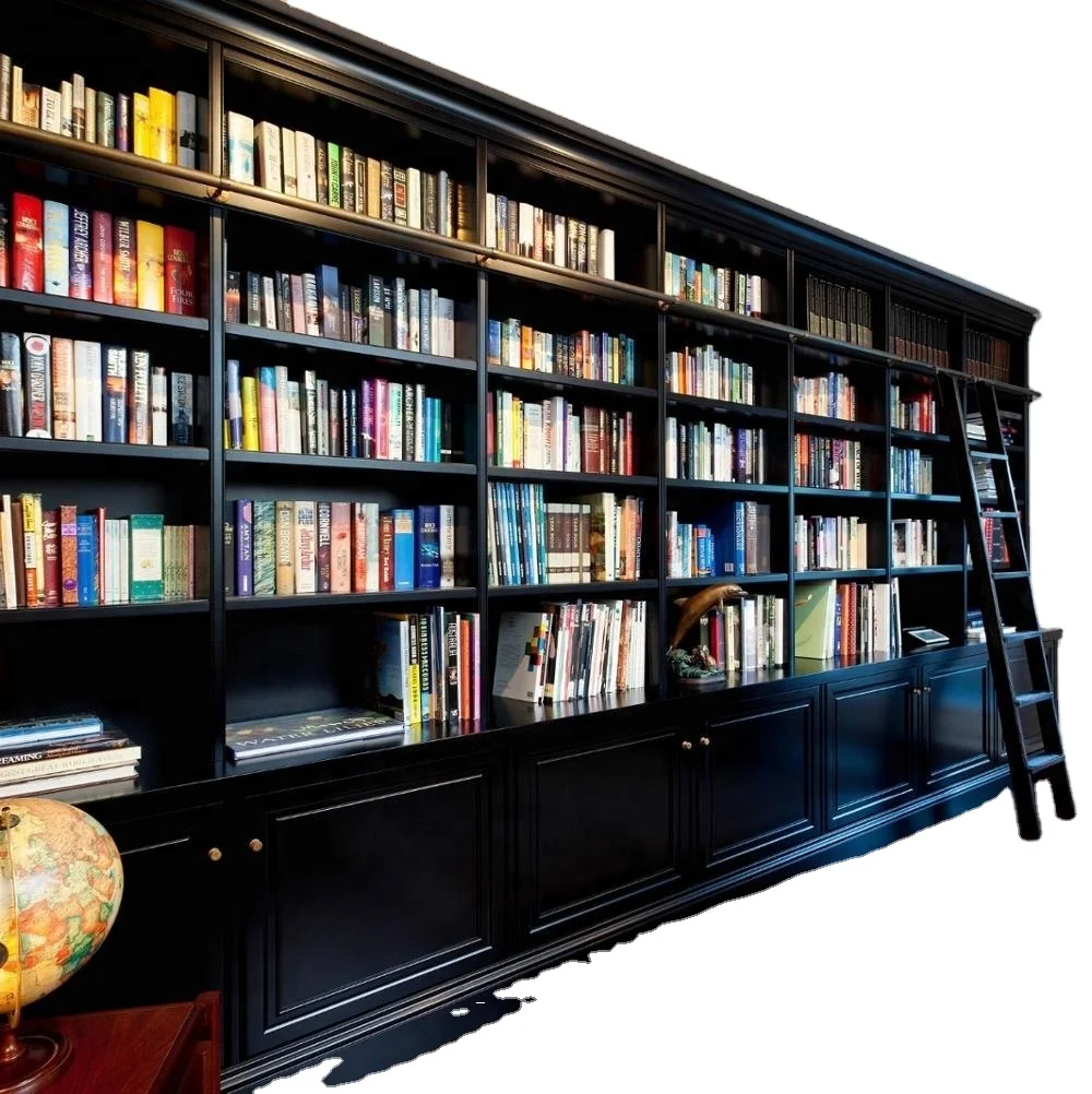  Деревянный книжный шкаф на