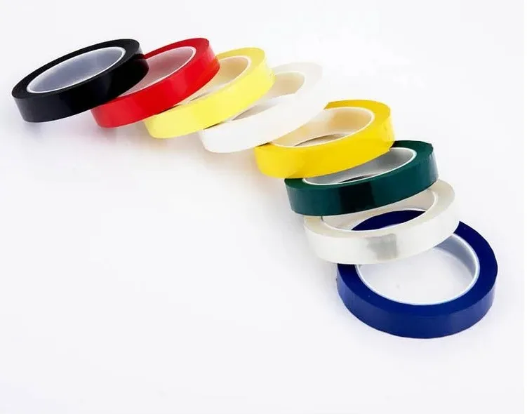 Flame retardant pet marking mylar tape transformer insulation high temperature mylar tape colorful non-marking 5S marking tape