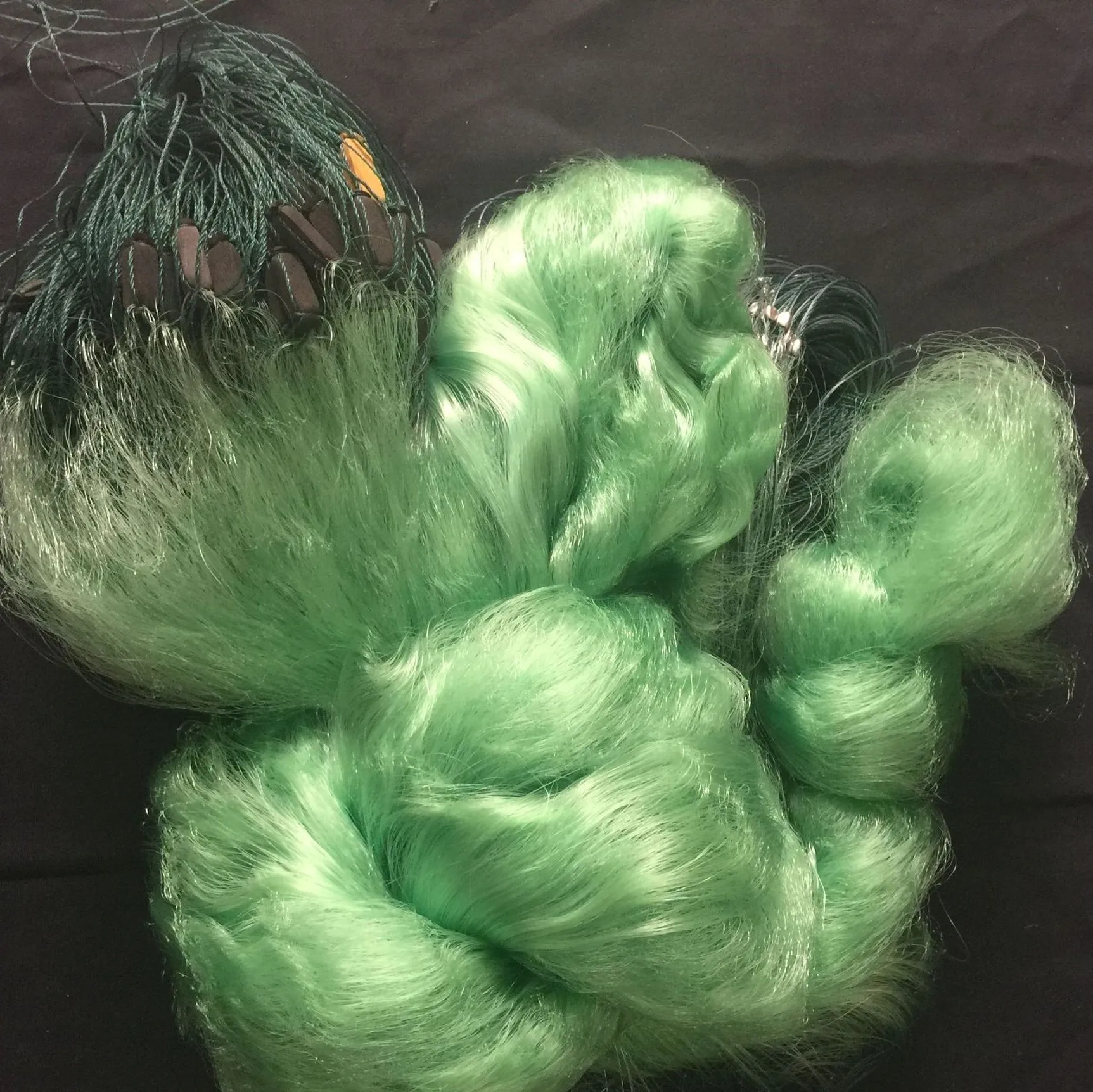 factory selling 3 layer single double knotted nylon monofilament  with floating fish trap Rede De Pesca nylon net 25m gill net