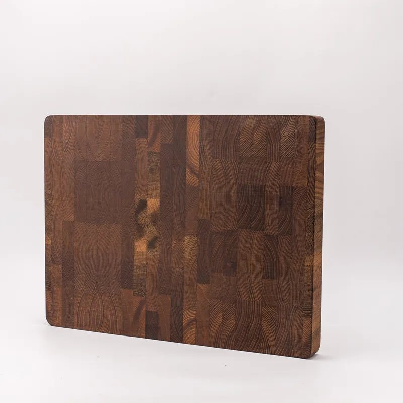 Carbonized Ash Wooden Ashwood square Shape Cutting Board Chopping Block Paddle