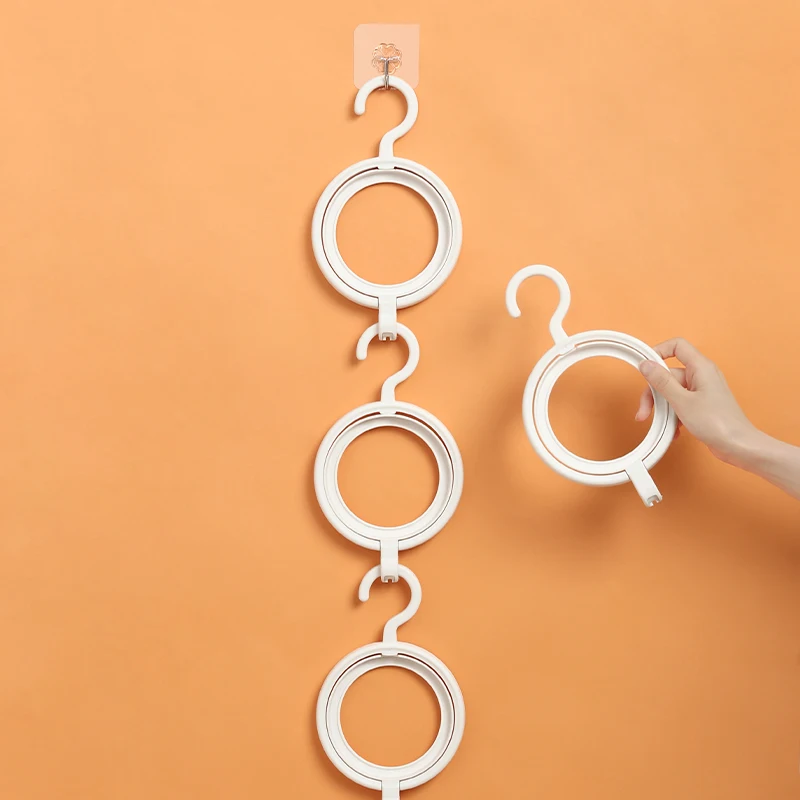 Home Stackable Hanging Bedroom Dormitory Door Wardrobe Hook Scarf Coat Display Shelf Hat Storage Rack