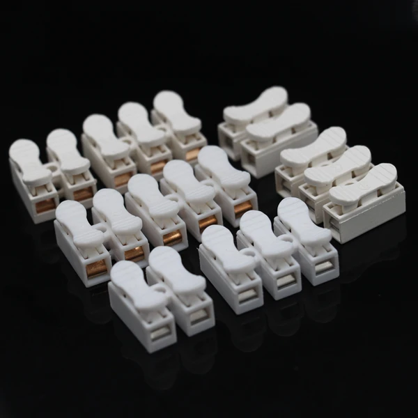 china cheap price electric pp 2-way quick connect spring terminal block