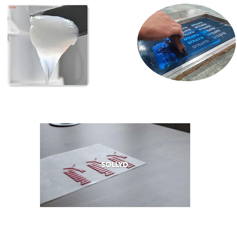 Производитель резиновых чернил на водной основе, теплопередача ПЭТ-пленки, трафаретная печать этикеток логотипа одежды, термопресс