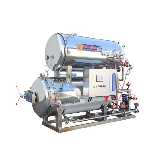 Horizontal Retort Autoclave Food Sterilizer rotary autoclave Machine Price