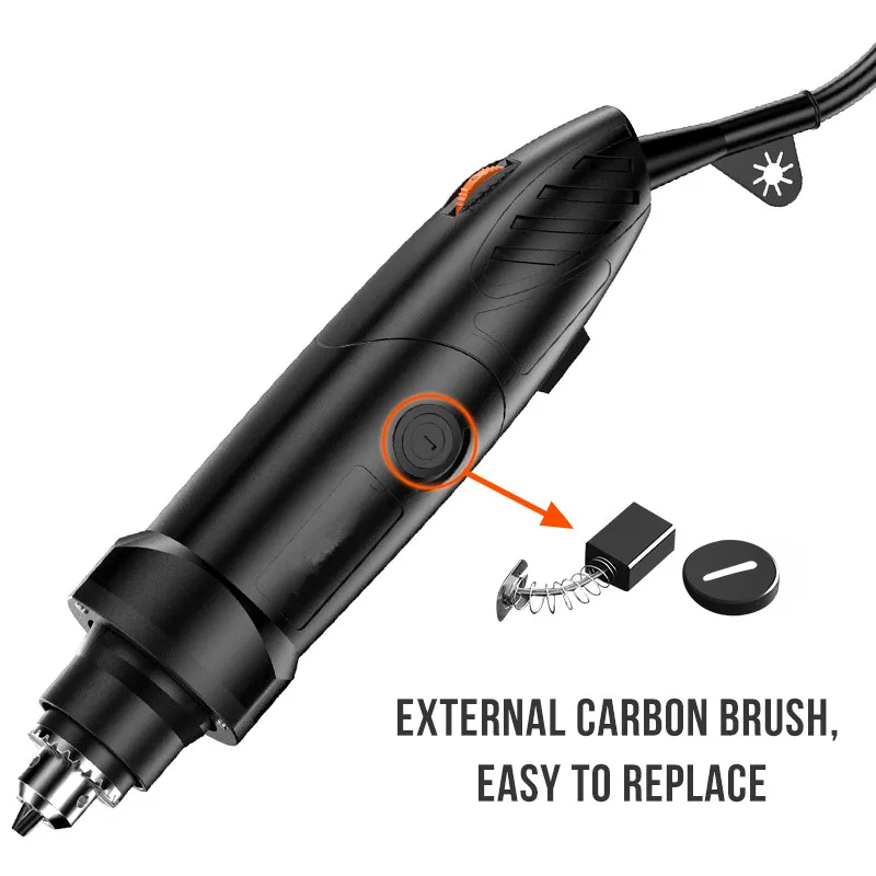 Electric Rotary Tool Grinder Machine Set 350W 400W 6 Speed Abrasive Tool Engraver Kit Shaft Die Grinder