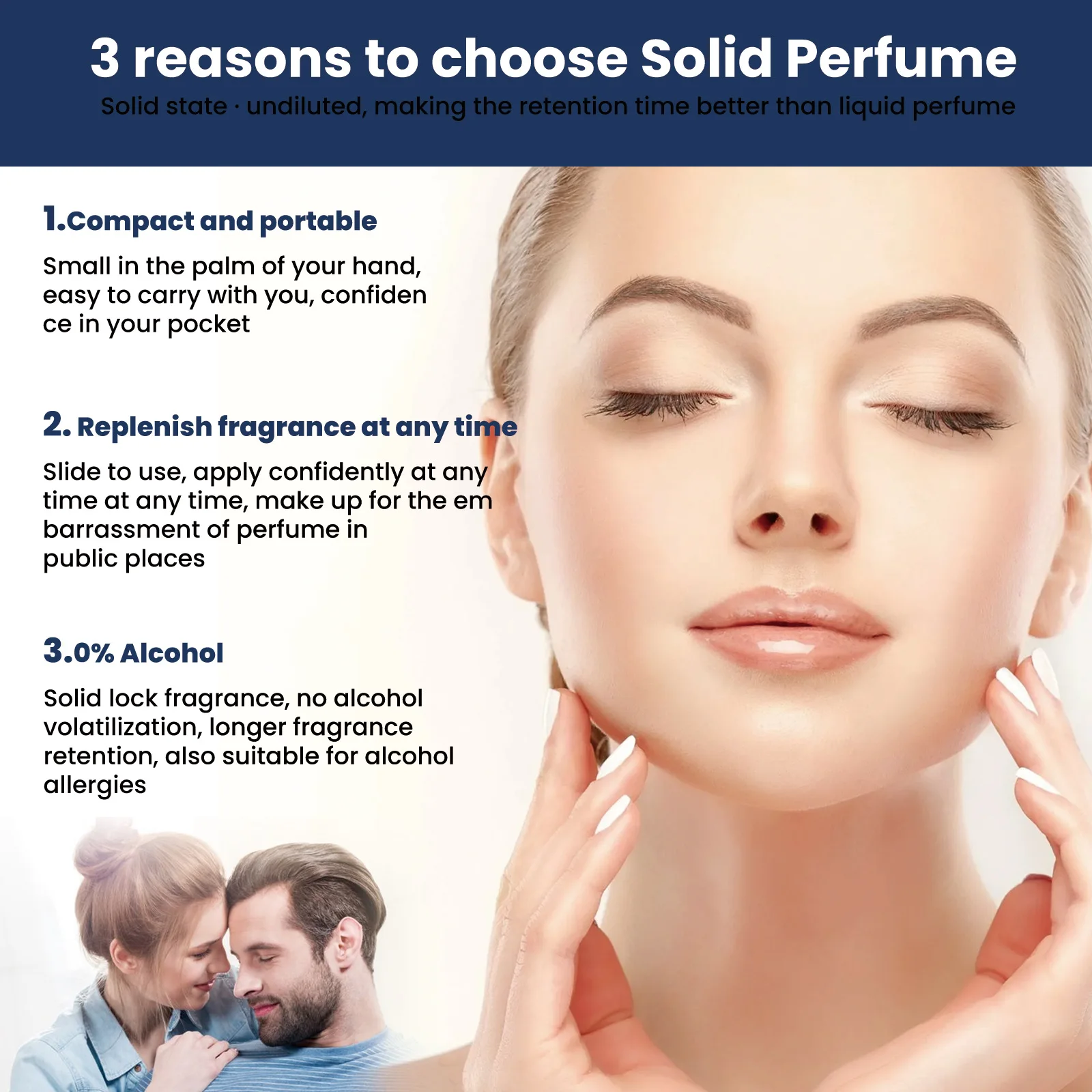 High Quality Solid Fragrance Balm Stay Fragrant Fresh Lasting Solid Perfume for Men and Women