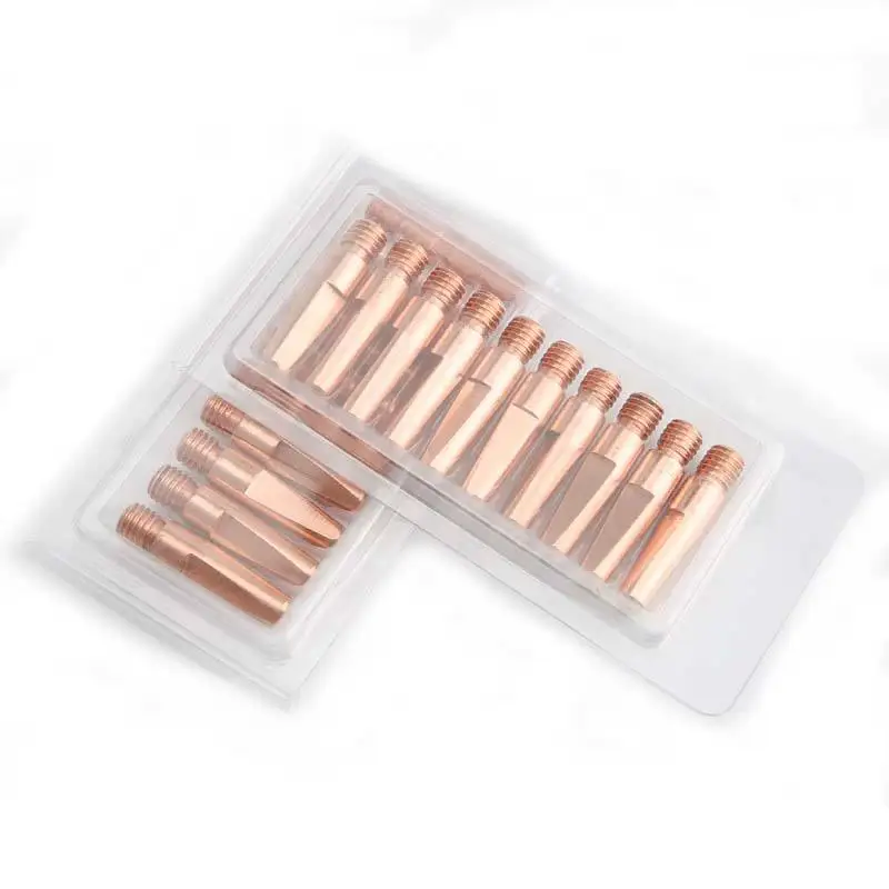 High Durability ESAB Conductive Tip Chromium Zirconium Copper 405 Welding Gun Wire Guide Tip Welding Gun Nozzle