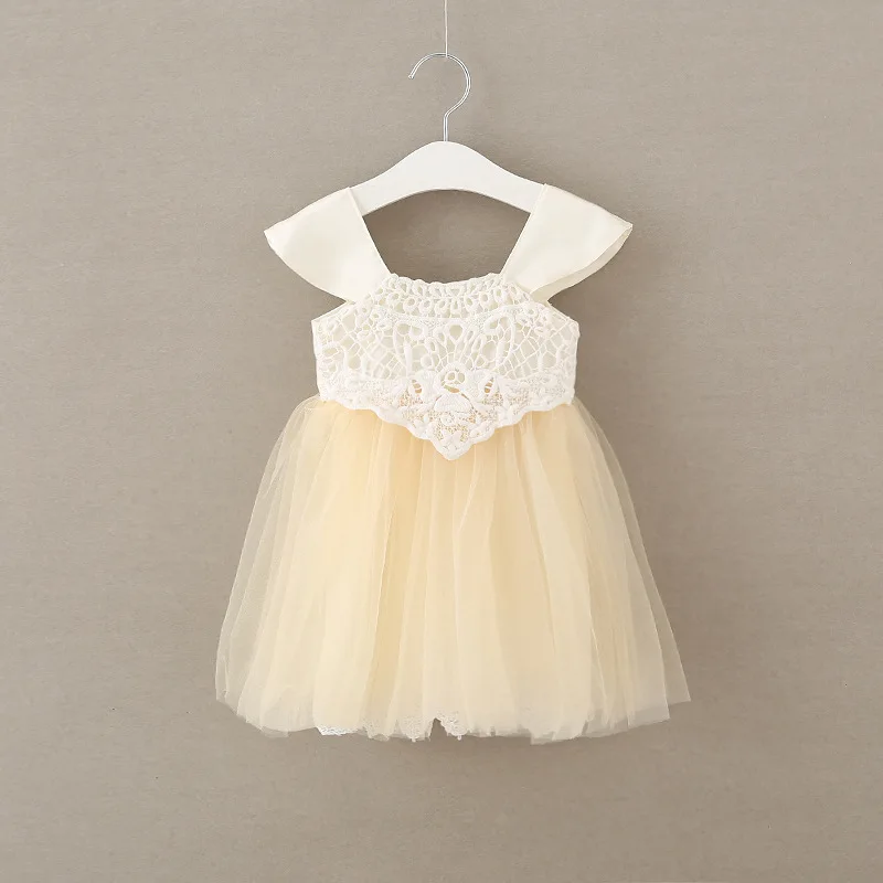 Fashion Korean Baby Girls Cotton Sleeveless Sweet Happy Birthday Dress