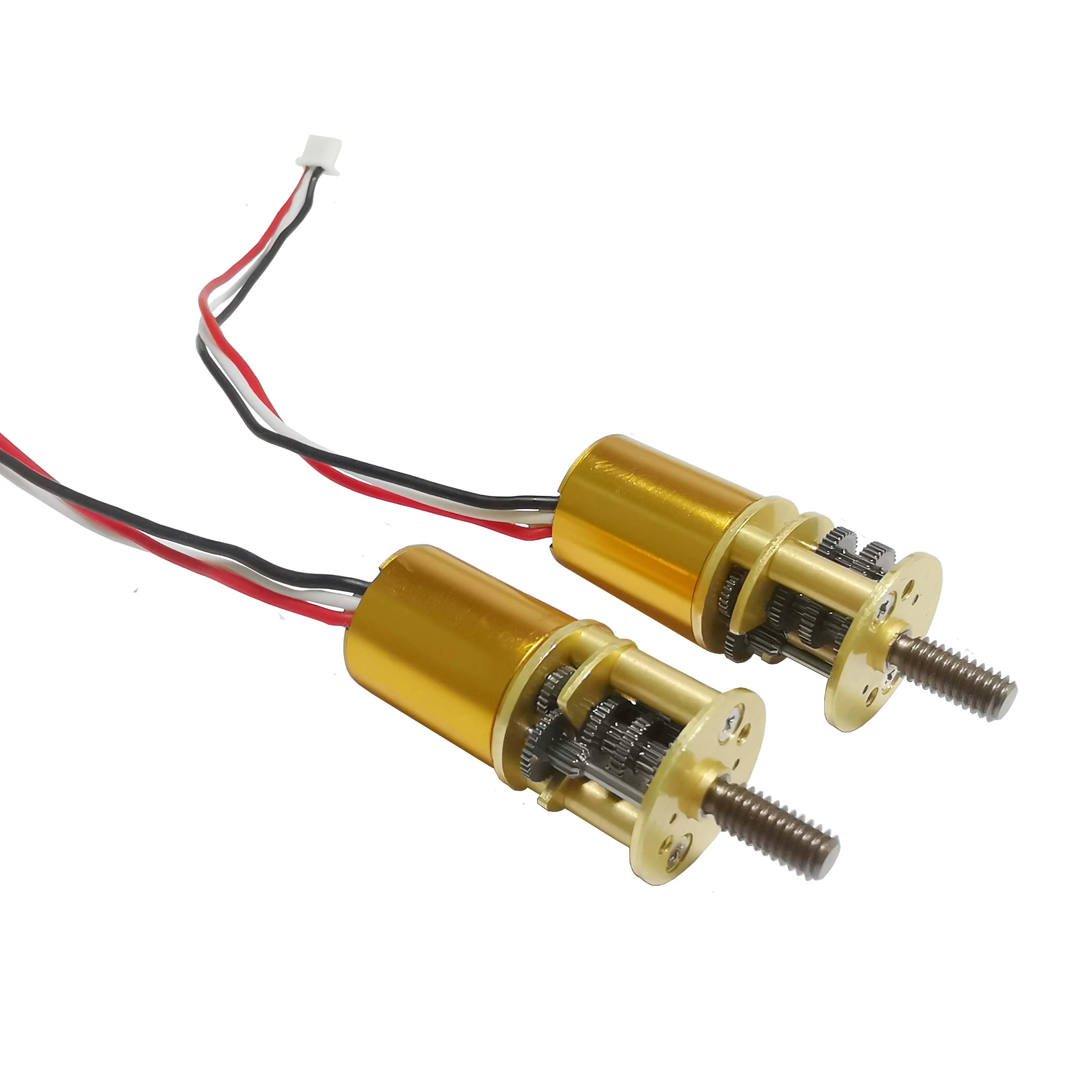 1215ZWW 12v low rpm speed dc brushless geared motor with dia14mm round shape gear box screw leap shaft