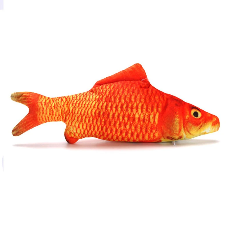 Joyfamily Floppy Fish Cat Toy Moving Fish Interactive Flopping Cat Kicker Fish Dancing Wiggle Catnip Toys For Cat