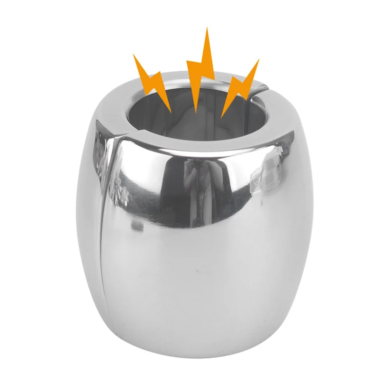 Metal stainless steel magnet scrotal shackle pendant ring  penis delay ring adult sex toys