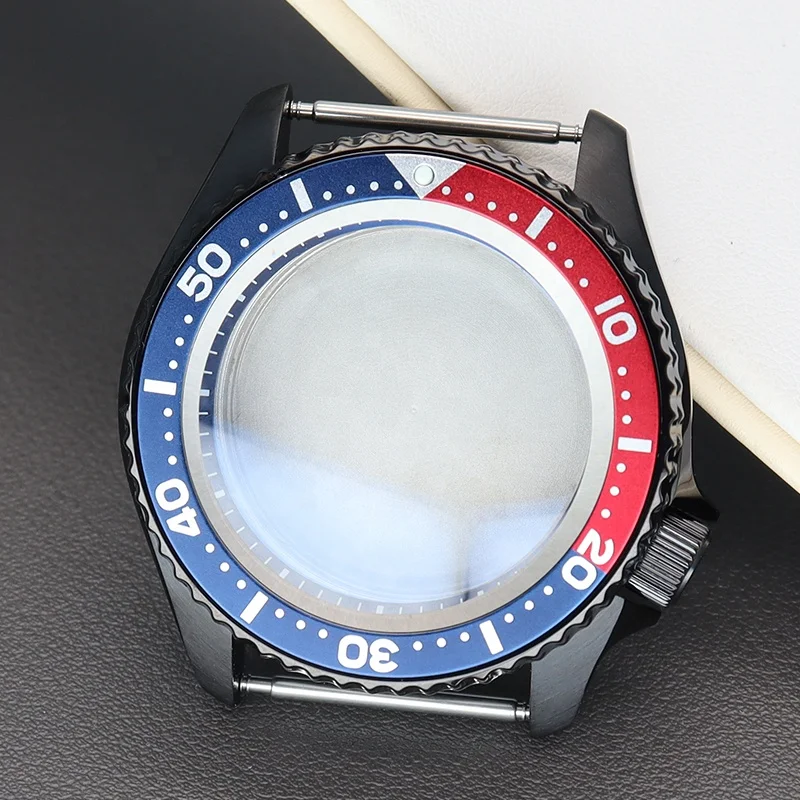 42.5mm watch case stainless steel accessories & parts fit skx007 skx009 skx mod nh34 nh35 nh36 nh38 movement
