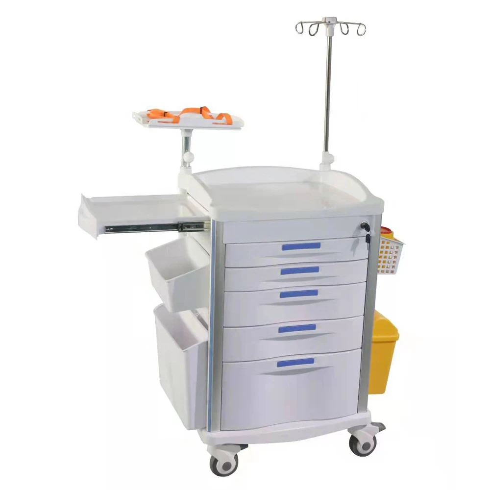 Plastic Emergency Hospital Abs Trolley Made In China