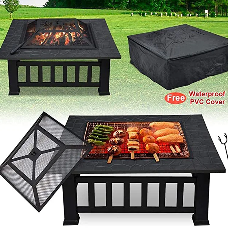 Set Gas Grill Outdoor Kitchens Camping Barbeque Spit Roaster Multi function Meat Barbecue Bbq Grills