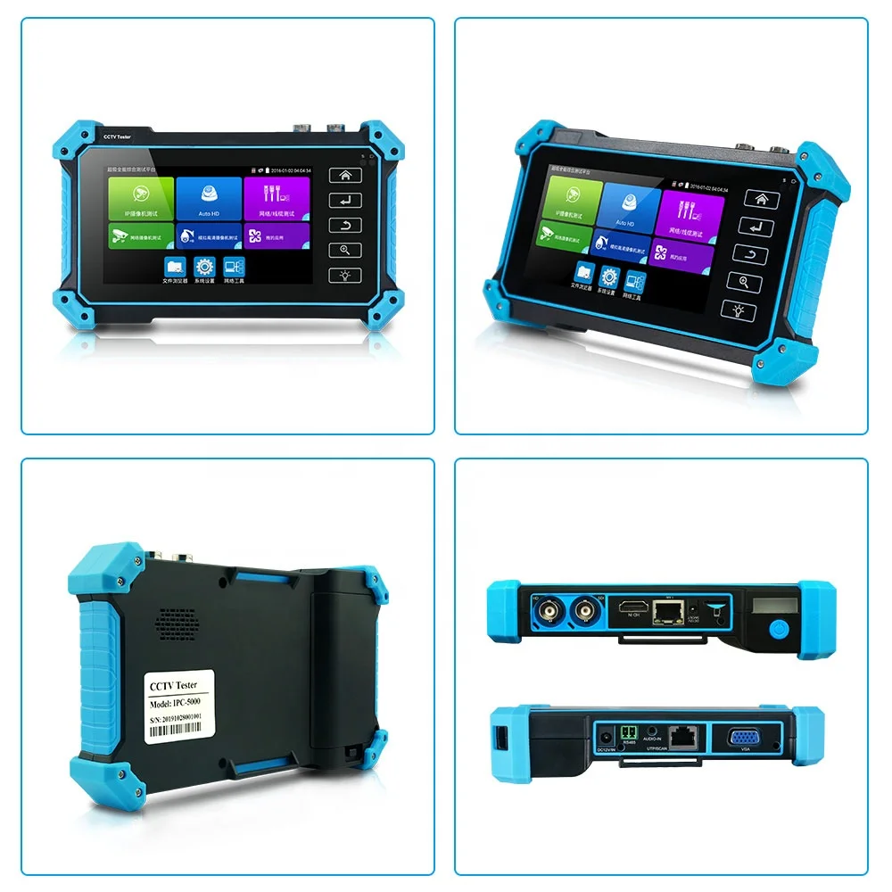 Тестер видеонаблюдения IP-камера AHD CVI TVI SDI 4k HD VGA Кабельный трекер тестер IPC CCTV poe портативный монитор CVBS тестирование кабеля