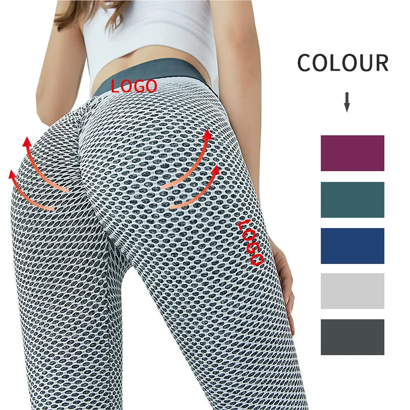 Популярные женские брюки Tiktok для фитнеса с рюшами и подтягиванием ягодиц, бесшовные колготки для занятий йогой, бесшовные леггинсы tik tok