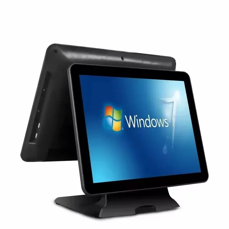15 inch Dual Screen Touchscreen Monitors Computer POS TFT LCD Display Capacitive Machine All In One Systems Monitor