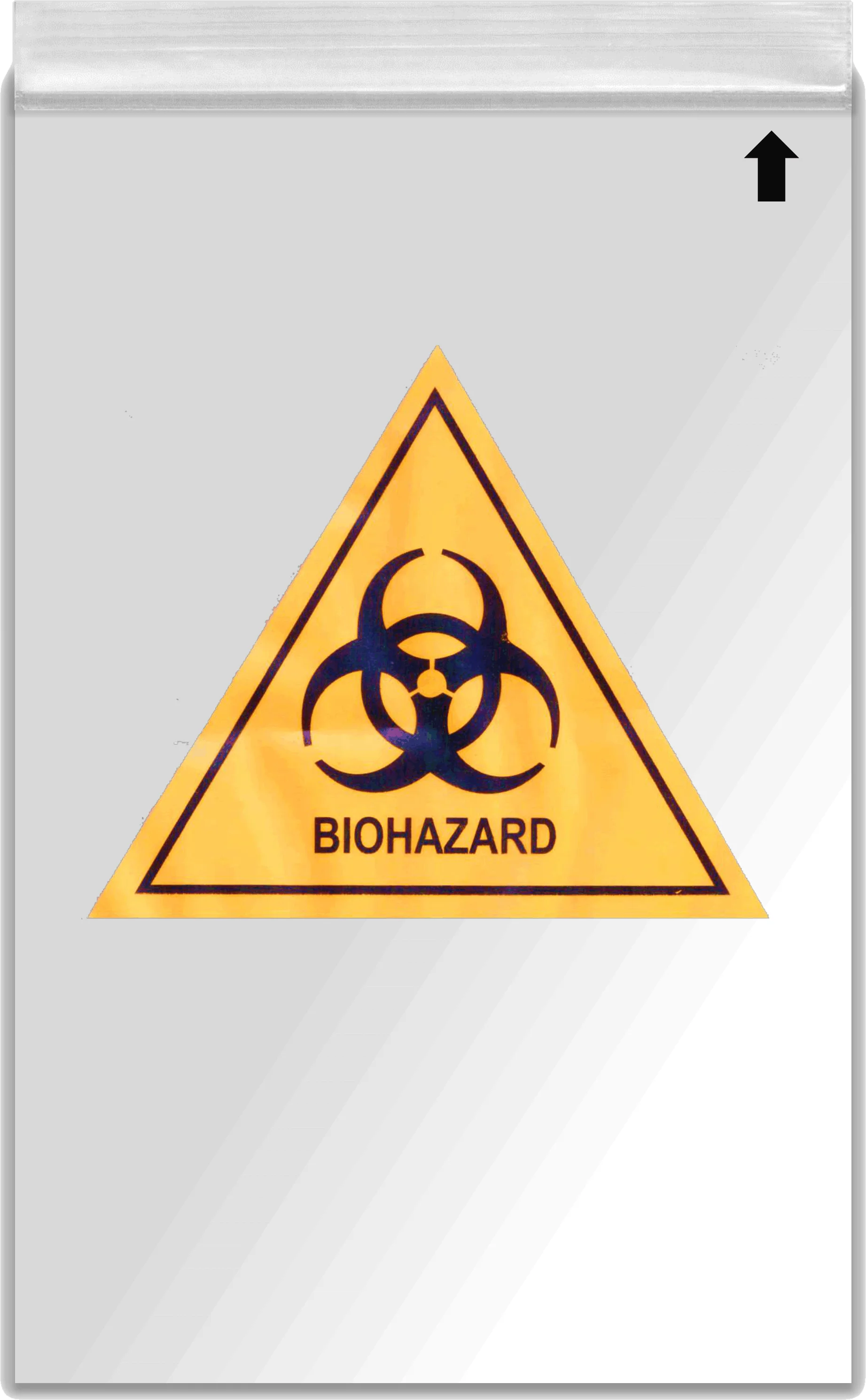 Biohazard specimen bag