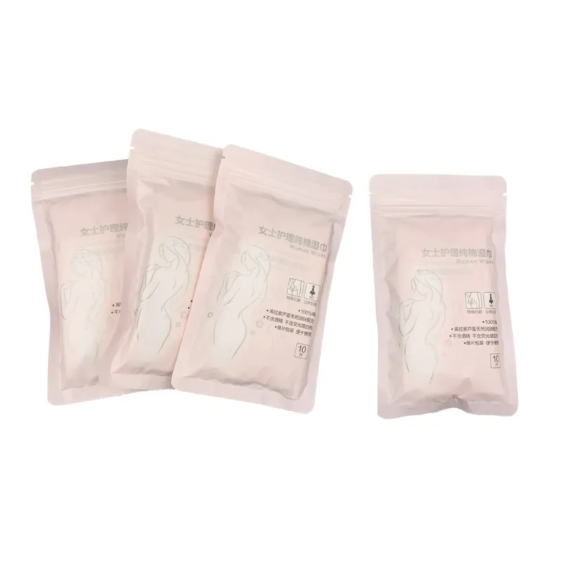 Natural Safety Soft Cotton Unscented Non-alcoholic Feminine Healthful Water Yoni Wipes