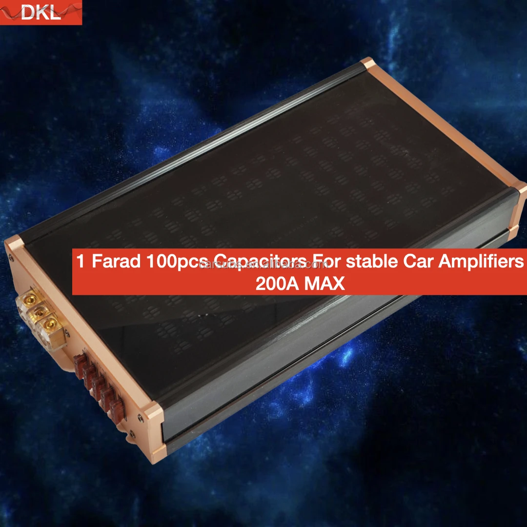Car Stereo Amplifier Capacitors 100pcs  2000W 1 Farad 200A Capacitors Bank for Car Power Amplifier