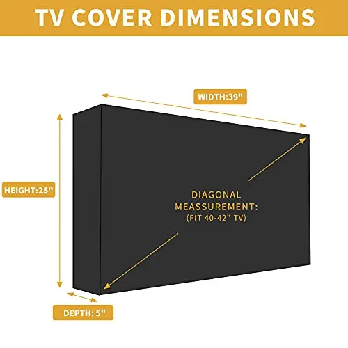 Outdoor TV Cover Flat Screen Waterproof Oxford Cloth Rectangle Television TV Cover