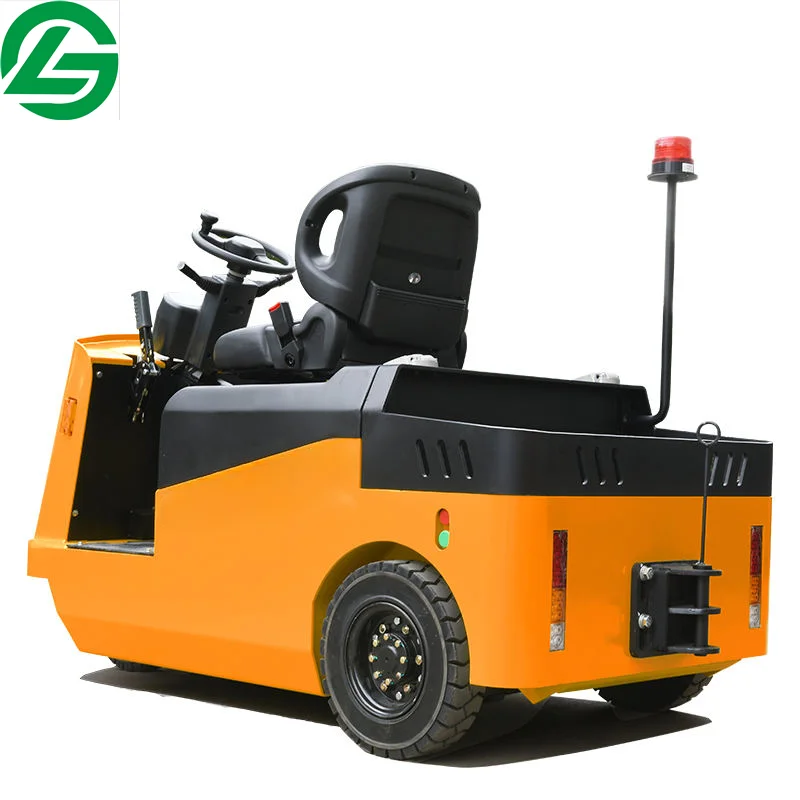 battery seated tow tractor 2ton seat type electric platform truck