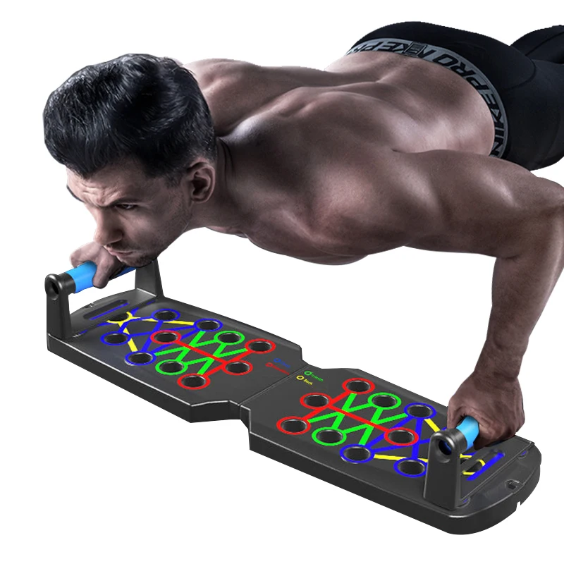 Body Muscle Training Foldable Push Up Bar Board For Home Fitness Equipment Abs Dip Stands Push Up Stand