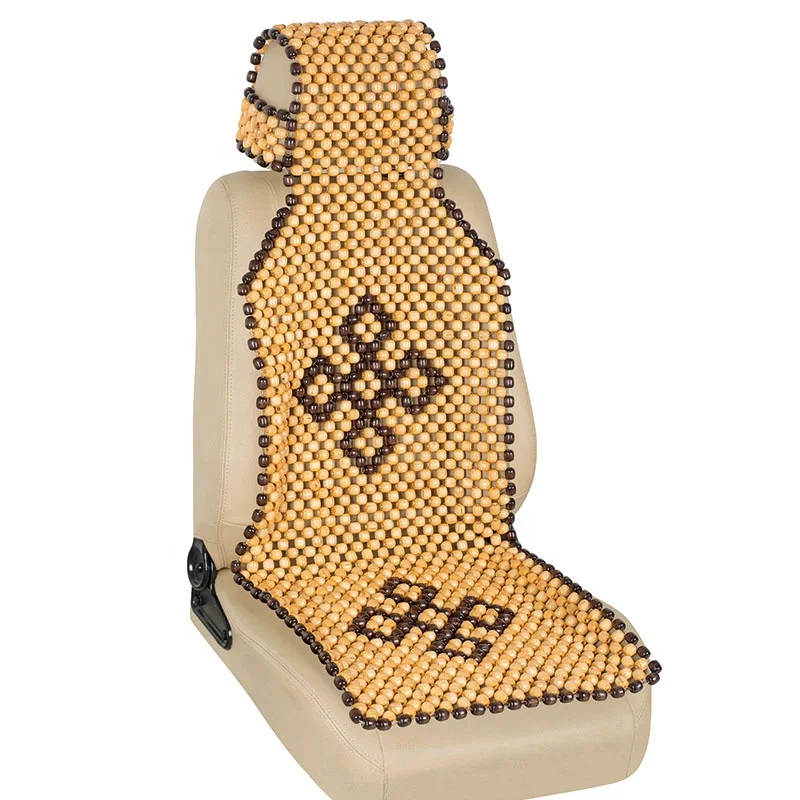 Universal Summer Cool Loose Wooden Beads Seat Cover Car Seat Massage Cushion For Car Auto Office Home Chair